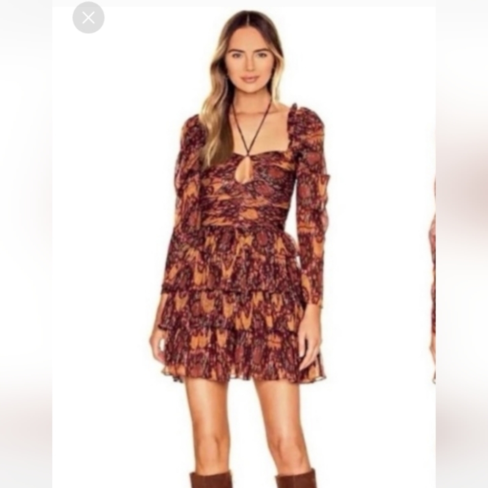 HOUSE OF HARLOW 1960 MED RUFFLE MINI